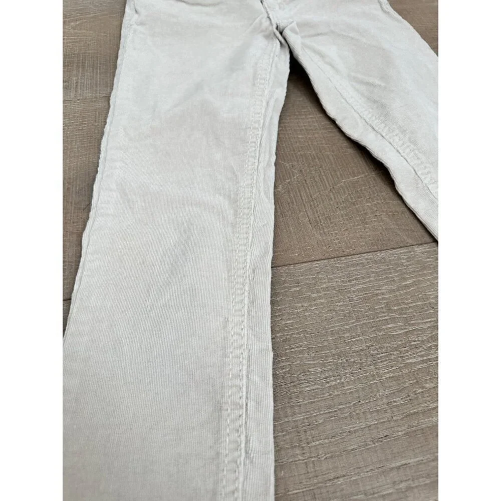 Justice White Corduroy Straight-Leg Girls Pants Size 8R